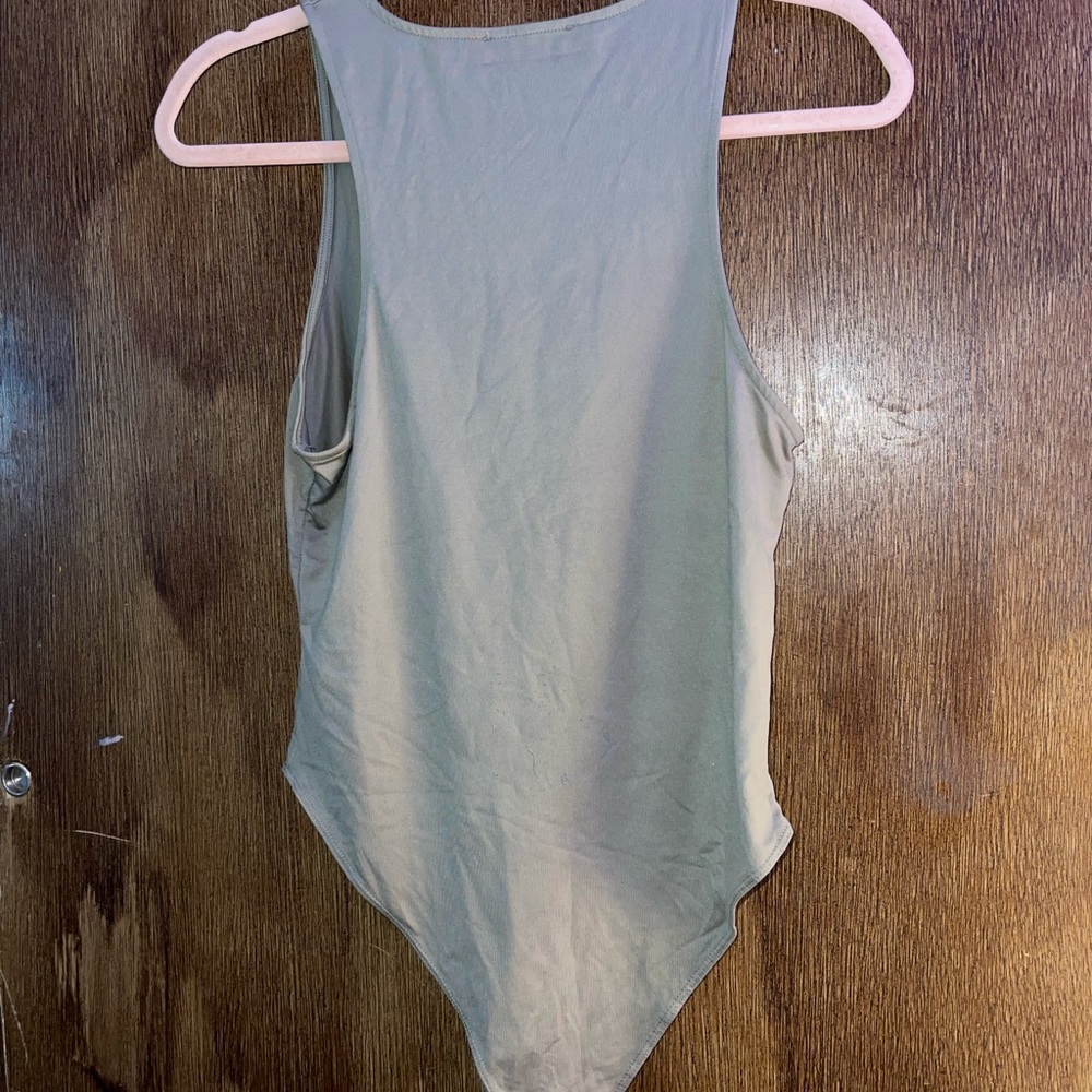 Olive green bodysuit